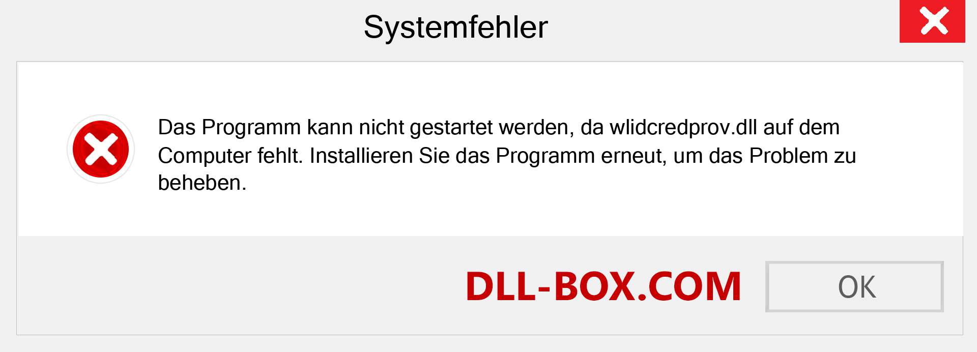 wlidcredprov.dll-Datei fehlt?. Download für Windows 7, 8, 10 - Fix wlidcredprov dll Missing Error unter Windows, Fotos, Bildern